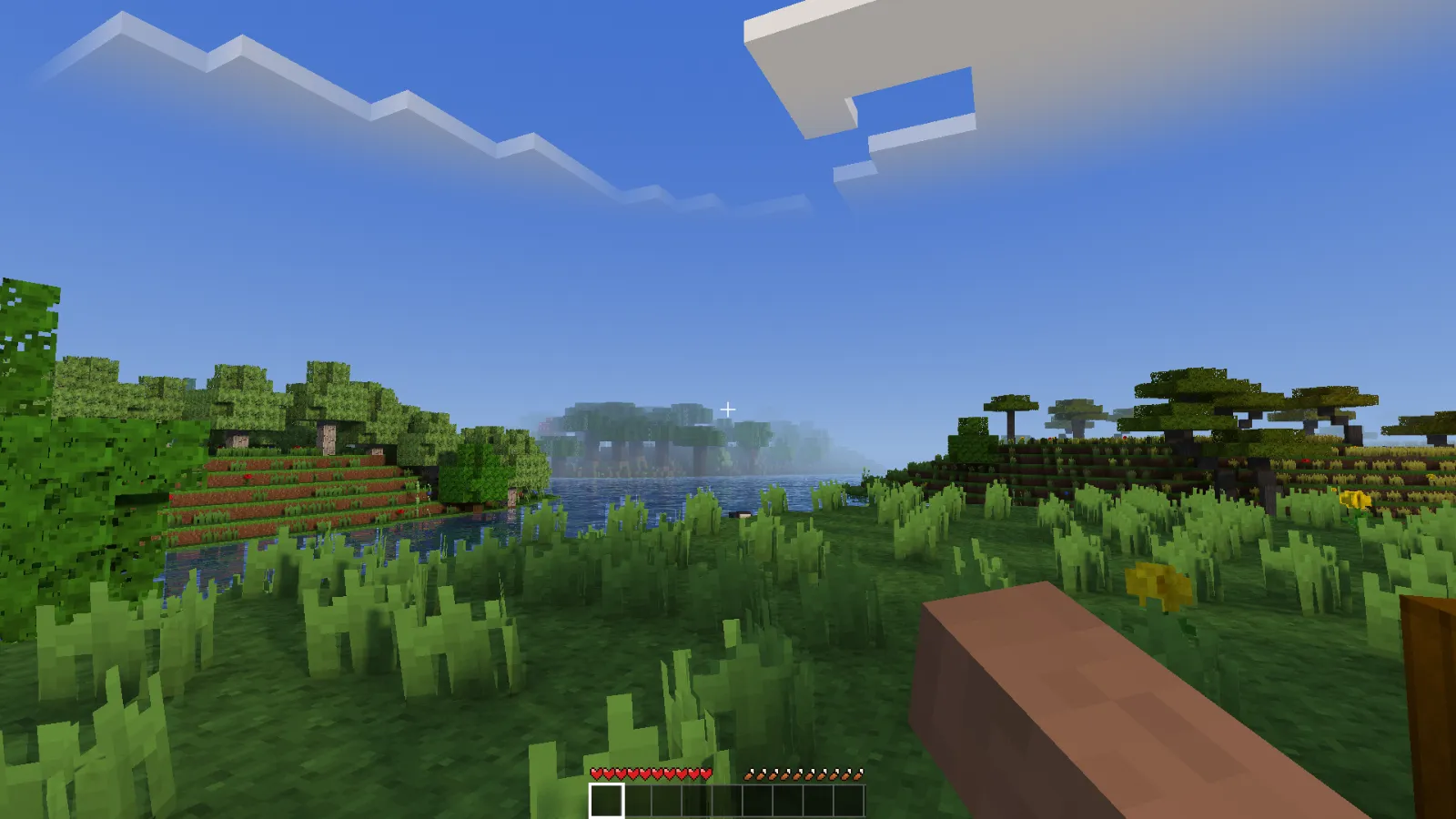A river valley in Blockland, ray traced
